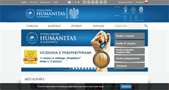 Desktop Screenshot of humanitas.edu.pl
