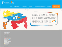 Tablet Screenshot of humanitas.com.ve